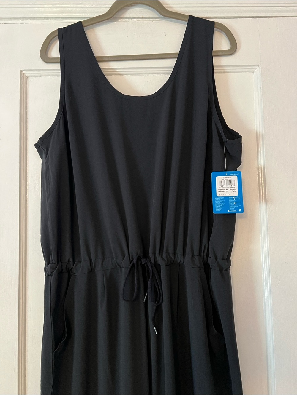 Columbia Anytime Black Sleeveless Jumpsuit NWT XL Active Travel Athleisure - Picture 5 of 16